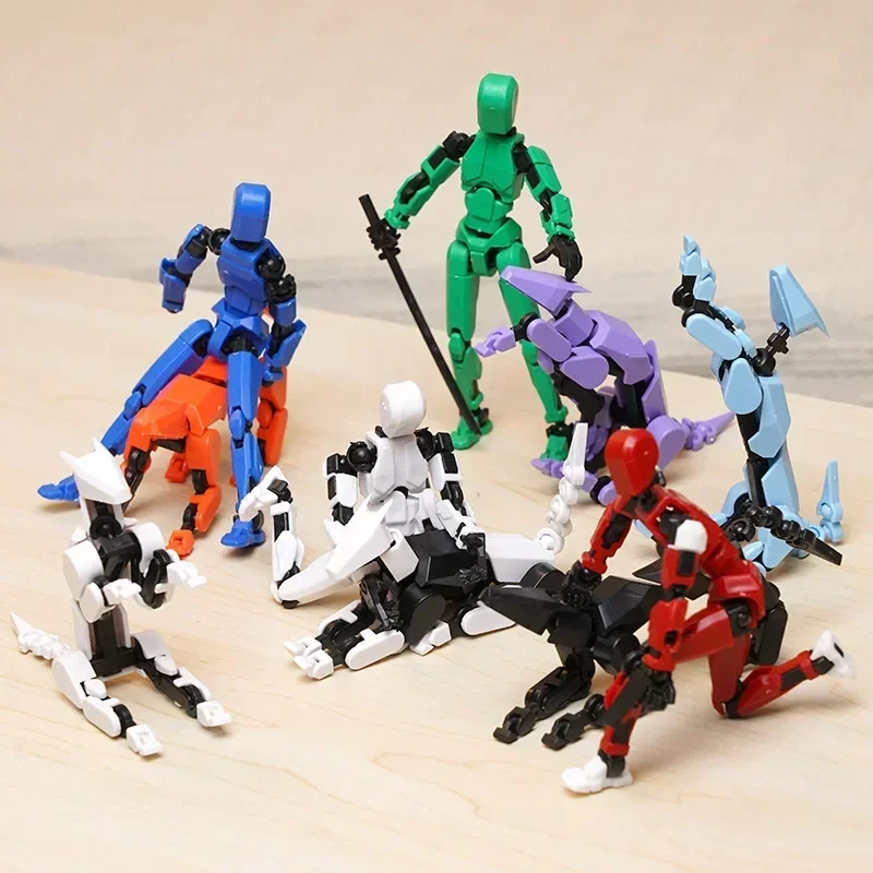 13 Action Figure Titan Multi-Jointed Movable Shapeshift Robot T13 Action Mannequin Character and Dog Figure Toys gifts for kids thumbnail 5