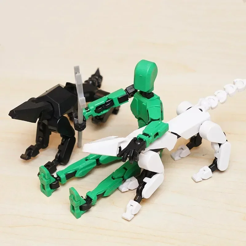 13 Action Figure Titan Multi-Jointed Movable Shapeshift Robot T13 Action Mannequin Character and Dog Figure Toys gifts for kids thumbnail 6