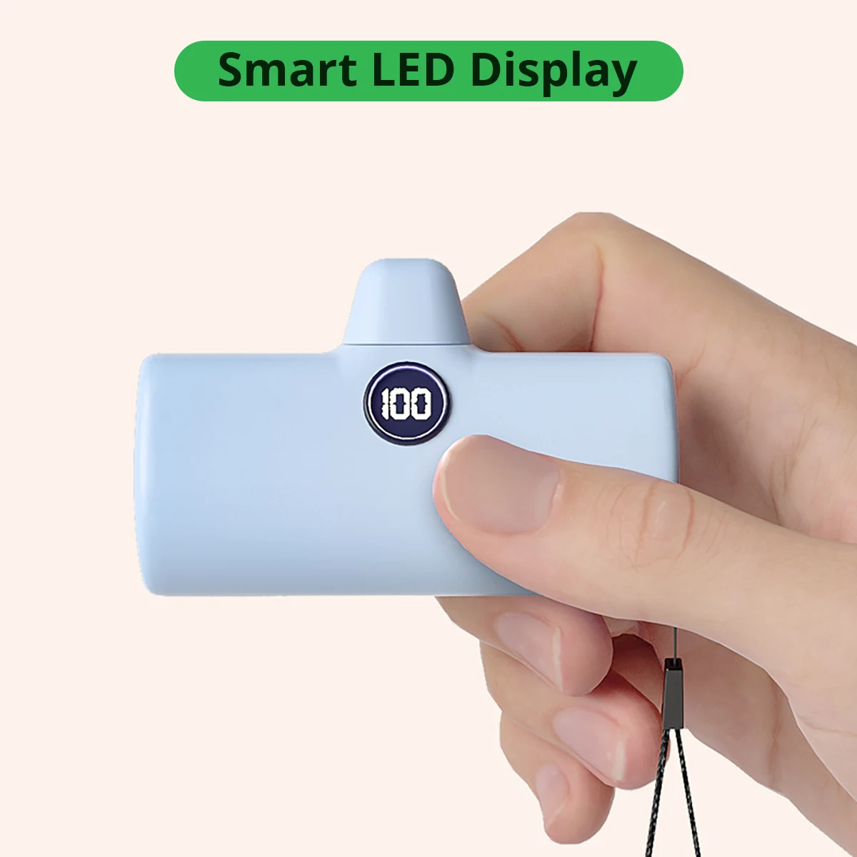 Fast Charge Portable Charger for iPhone Samsung Xiaomi Compact External Spare Battery Built-in Plug PD Fast Charging Power Bank thumbnail 5