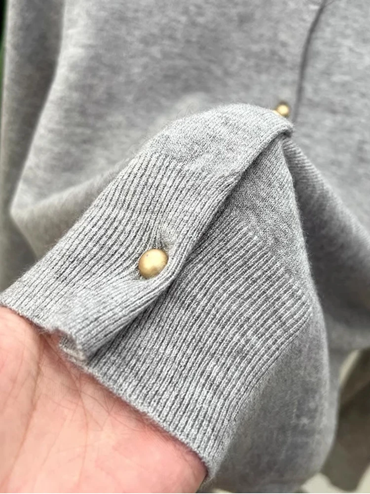 AOSSVIAO Long Sleeve Sweaters Cardigan Spring Autumn Women O-Neck Knitwear Tops Clothing Fashion Basic Tops thumbnail 6