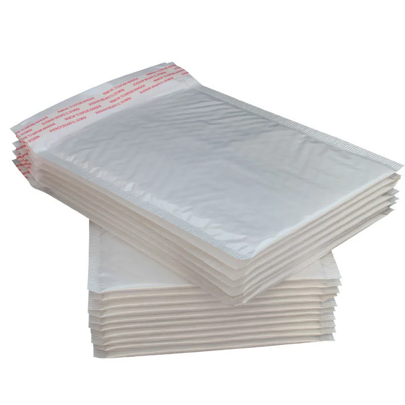 100pcs Pearlescent Film Waterproof Bubble Bag Packaging Express Bag White Foam Self Seal Pack Bag ShippingbagThickened Envelope thumbnail 4
