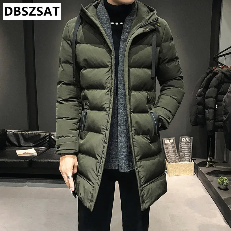 2026  Long Down Jackets Winter Coats Chaquetas Hooded Casual Winter Parkas High Quality Male Green Warm Parkas Coats Size 4XL thumbnail 4