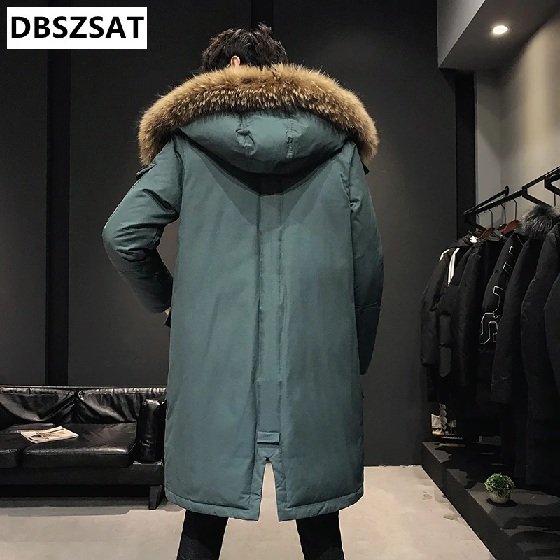 2026  Long Down Jackets Winter Coats Chaquetas Hooded Casual Winter Parkas High Quality Male Green Warm Parkas Coats Size 4XL thumbnail 6