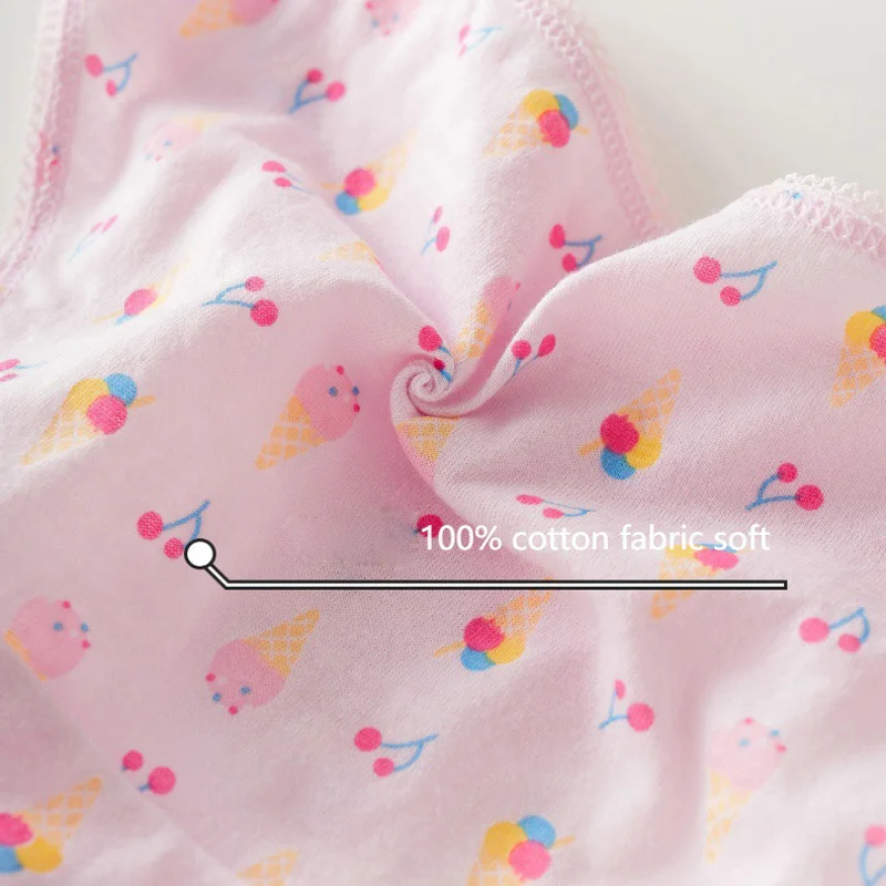 100% Cotton Panties Sets Girls Kids Short Briefs Children Underwear Child Cartoon Shorts Underpants Lace Panties Cute 2025 New thumbnail 5