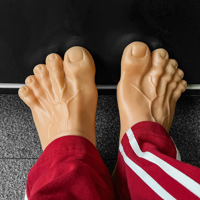 Man Funny Slippers Women Footwear Shoes Fashion Outdoor Beach Couple Slippers Role Playing Bigfoot Amazing Sandals Of The Hulk thumbnail 2
