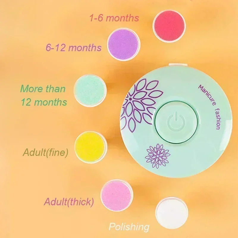Electric Baby Nail Trimmer Baby Items Kid Nail Polisher Tool Care Kit Easy To Trim Nail File Newborn Baby Things Bebe Accessorie thumbnail 4