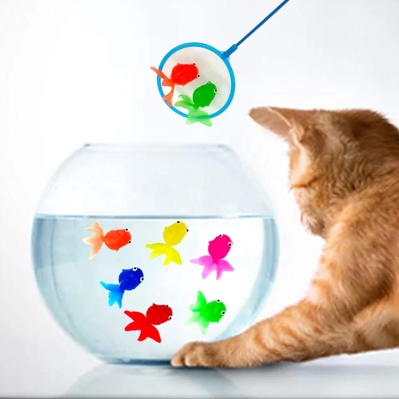 Children's 6Pcs/Set Kawaii Simulation Rubber Goldfish Baby Bath Water Play Games Toys for Kids Toddlers Bathing Shower Gifts thumbnail 4