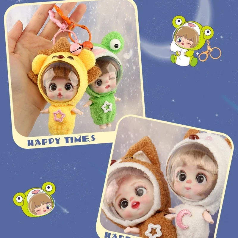 9cm Mini Doll  Astronauts  Animals Key Pendant Bjd Pocket Dolls Toys Girl Reborn Kit Baby Toys for Children Baby Boy Accessories thumbnail 5