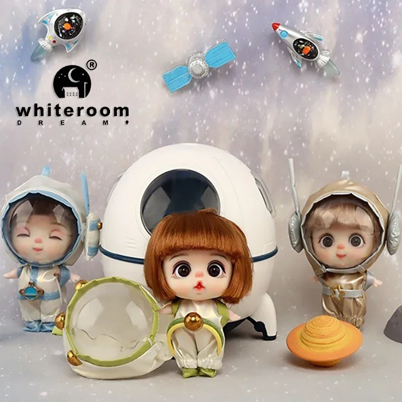 9cm Mini Doll  Astronauts  Animals Key Pendant Bjd Pocket Dolls Toys Girl Reborn Kit Baby Toys for Children Baby Boy Accessories thumbnail 3