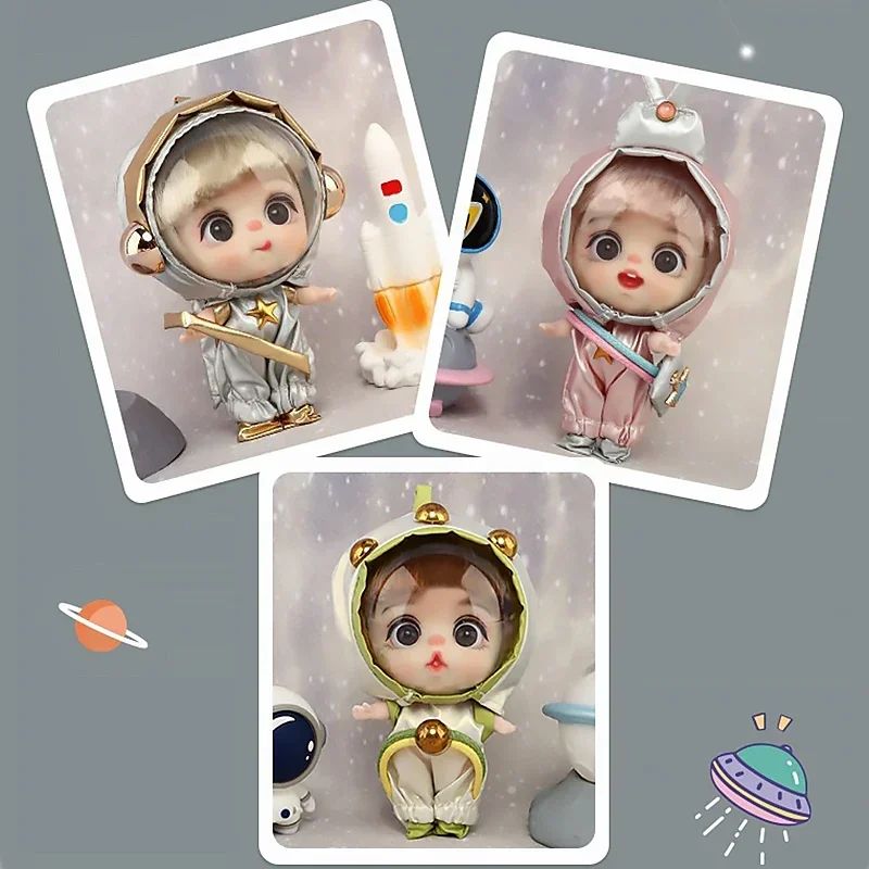 9cm Mini Doll  Astronauts  Animals Key Pendant Bjd Pocket Dolls Toys Girl Reborn Kit Baby Toys for Children Baby Boy Accessories thumbnail 6