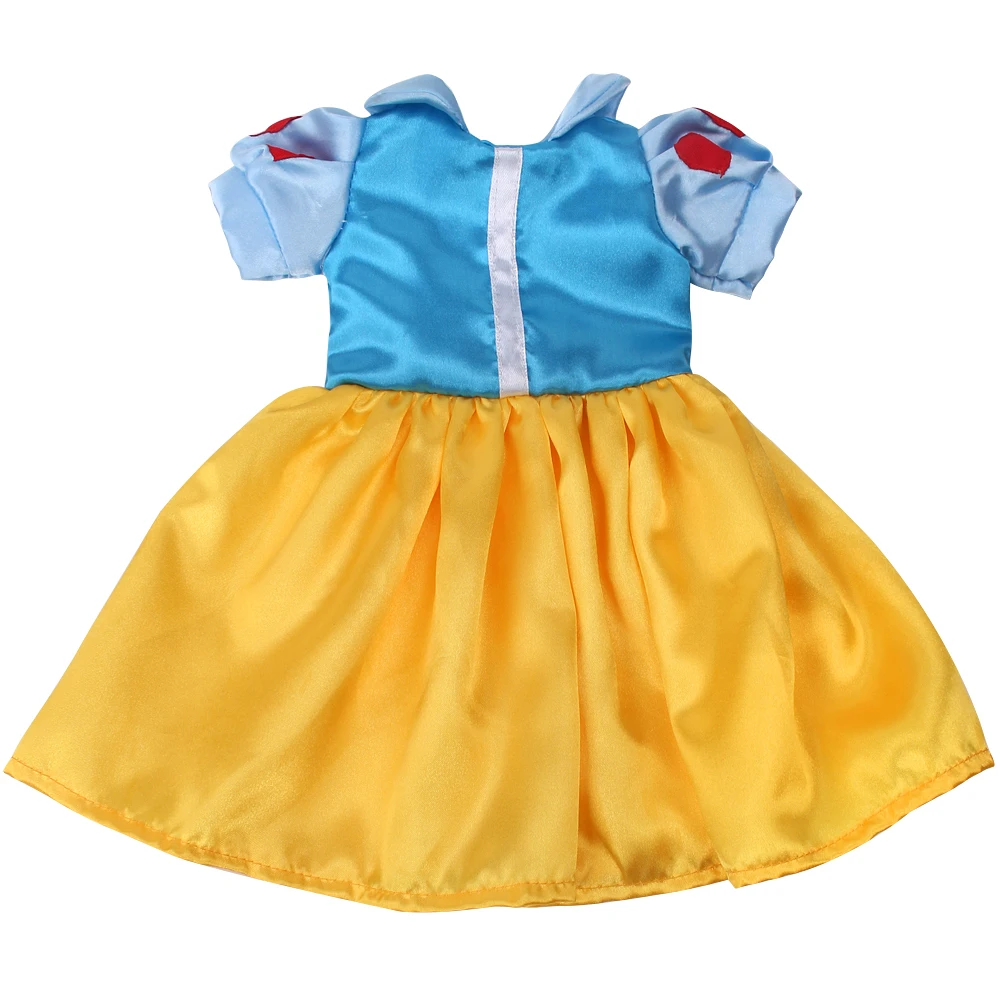 43 cm Reborn Baby Doll Elsa Blue Dress American Ours & Generation Kid Toys 18 Inch Girl Dolls Cosplay Queen Anna Costume Clothes thumbnail 3