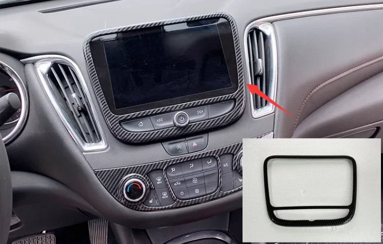 Car interior carbon fiber style Gear shift decorative panel, window lift button panel For Chevrolet Malibu XL 2016-20 Year 39pcs thumbnail 5