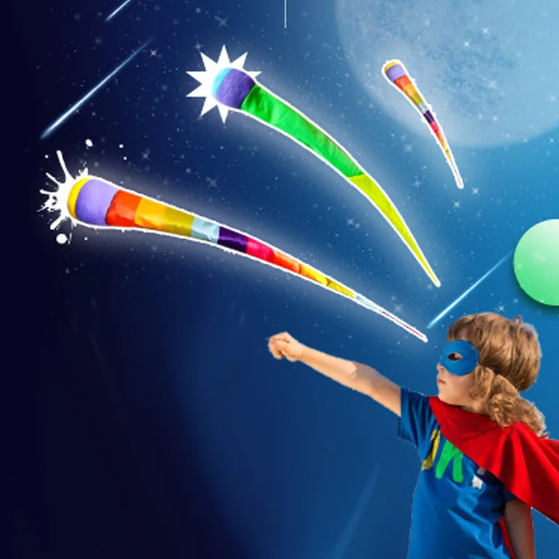 Throw And Catch Ball With Rainbow Tail Playground Outdoor Games For Kids Kindergarten School Sensory Play Toys Buitenspeelgoed thumbnail 2