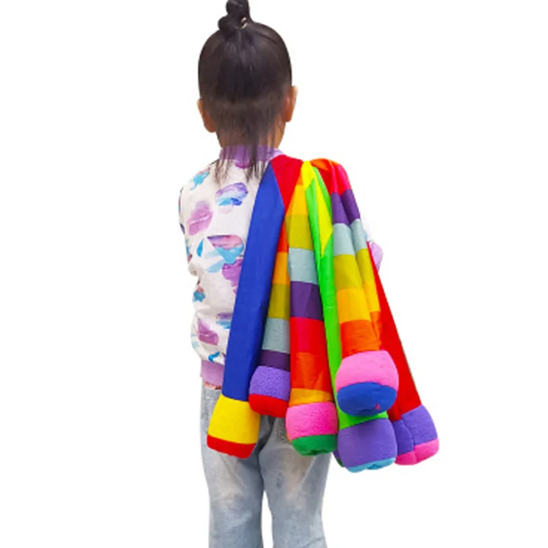 Throw And Catch Ball With Rainbow Tail Playground Outdoor Games For Kids Kindergarten School Sensory Play Toys Buitenspeelgoed thumbnail 4