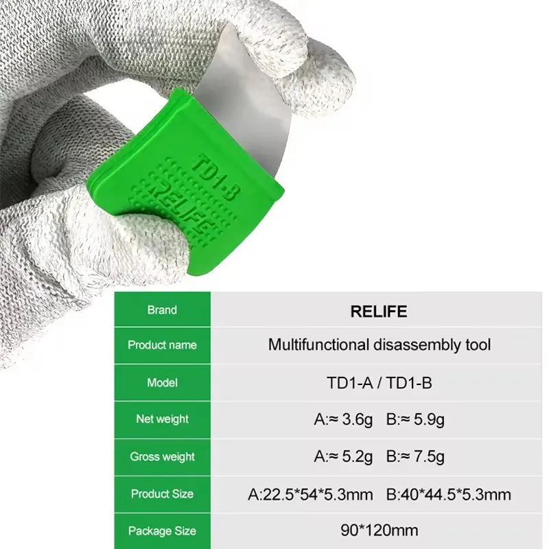 RELIFE TD1-A TD1-B High Toughness LCD Screen Opener Prying Tools for iPhone iPad Samsung Tablet Mobile Phone Repair Tools thumbnail 5