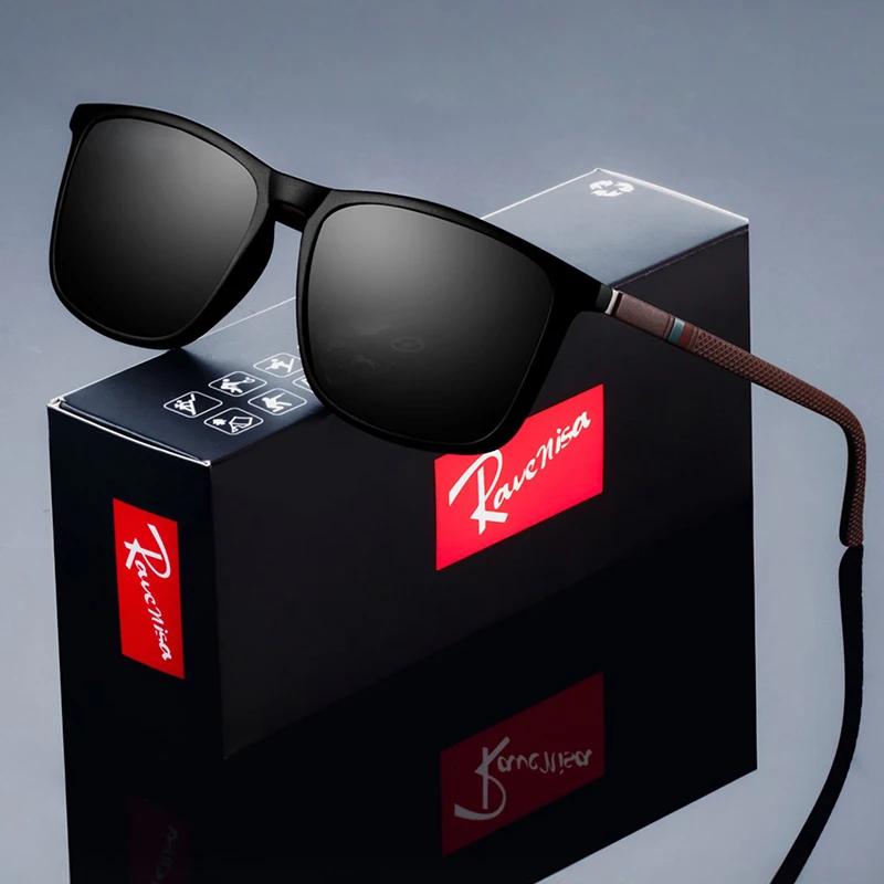 Fashion Square  Polarized Sunglasses   man   Driving  Fishing Luxury   Brand Designer  UV400  Eyewear thumbnail 5