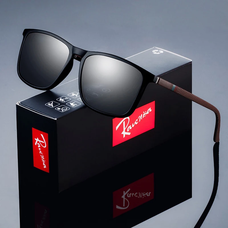 Fashion Square  Polarized Sunglasses   man   Driving  Fishing Luxury   Brand Designer  UV400  Eyewear thumbnail 6