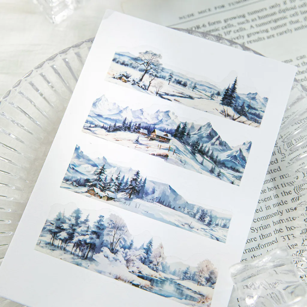 Journamm 30mm*2m Aesthetics PET Tapes Mountains Seas DIY Scrapbooking Collage Diary Decor Photo Album Creative Stationery Tapes thumbnail 2
