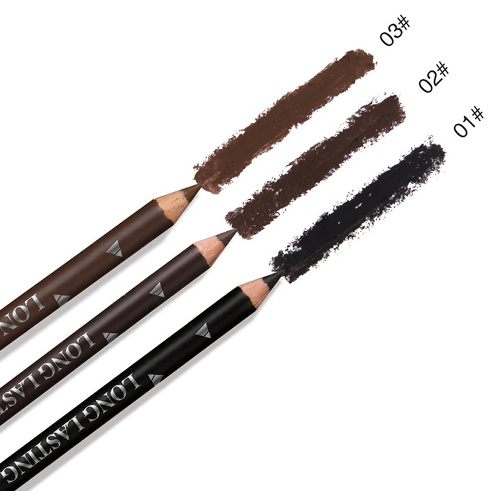 3pcs Waterproof Eyeliner Eyebrow Pencil Professional Long Lasting Natural Eye Brow Enhancers Non-smudge Eyeliner Eyes Cosmetics thumbnail 4