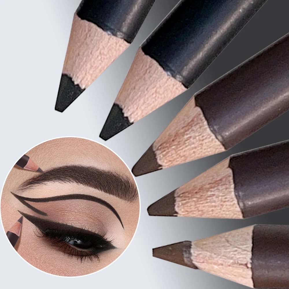 3pcs Waterproof Eyeliner Eyebrow Pencil Professional Long Lasting Natural Eye Brow Enhancers Non-smudge Eyeliner Eyes Cosmetics thumbnail 2