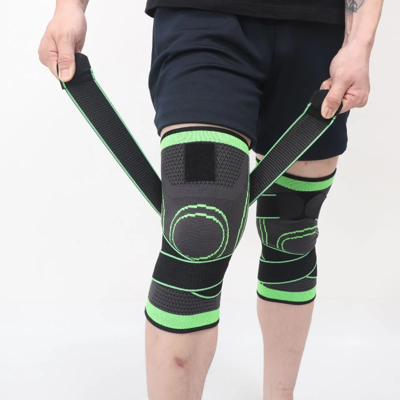 1PCS Adjustable Sports Knee Pad Knee Pain Relief Patella Stabilizer Brace Support for Hiking Soccer Basketball Running Sport thumbnail 2