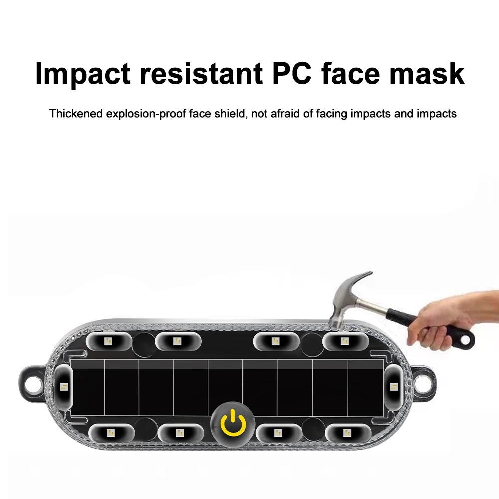 Car Solar Charging-free Anti-rear Collision And Explosion-proof Safety Light Motorcycle Brake Tail Light Modified Flash Light thumbnail 6