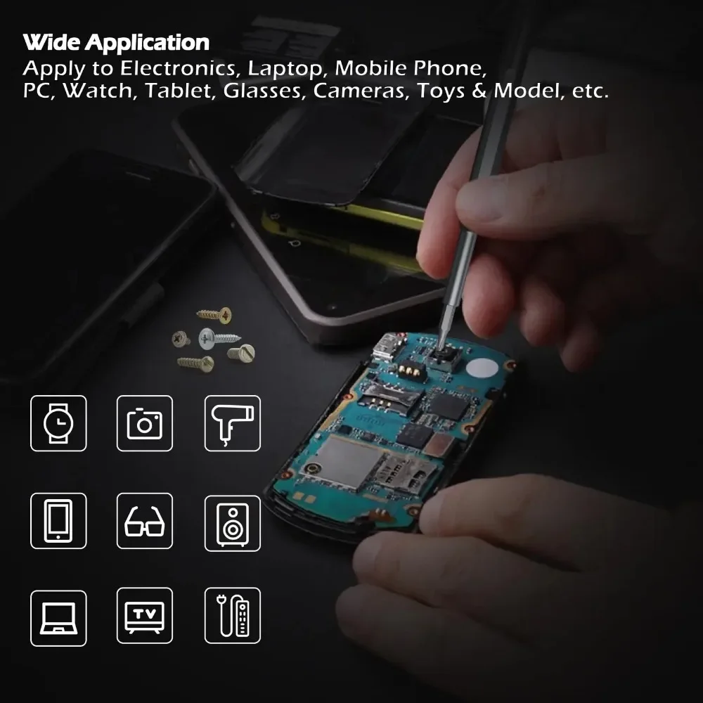 Precision Screwdriver Set 25 in 1 Screw Driver Se Hexagonal Flat Head Magnetic Screwdriver Head for iPhone PC WatchCameraGlasses thumbnail 6