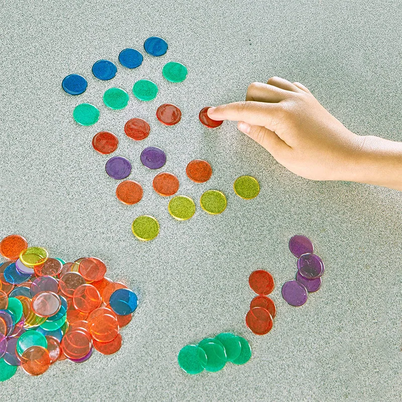Learning Resources Transparent Color Counting Chips Size 19MM Classroom Montessori Toys Maths Juguetes Didácticos Para Niños thumbnail 6