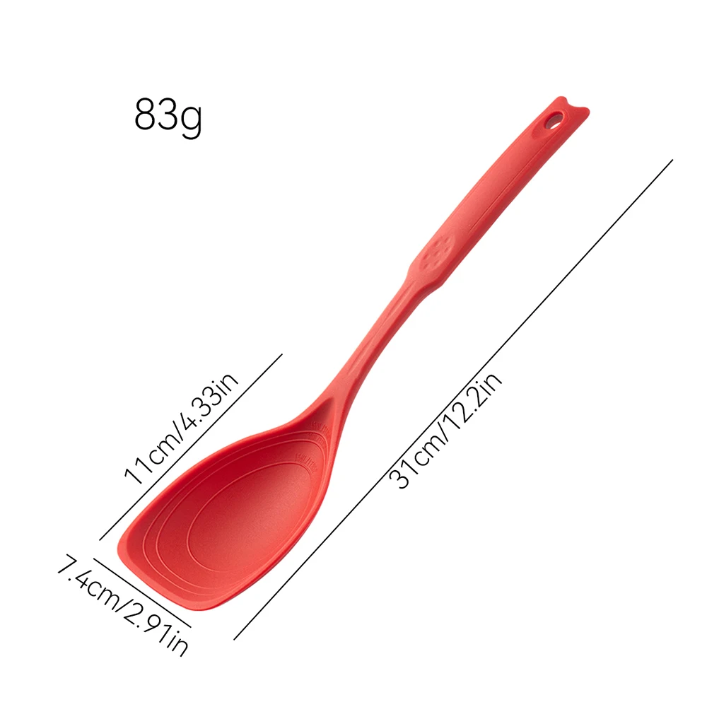 Multi-functional Silicone Spatula Spoon Cooking Tools Soup Spoon Household Reusable Non-stick Stir-Fry Spatula Kitchen Supplies thumbnail 3