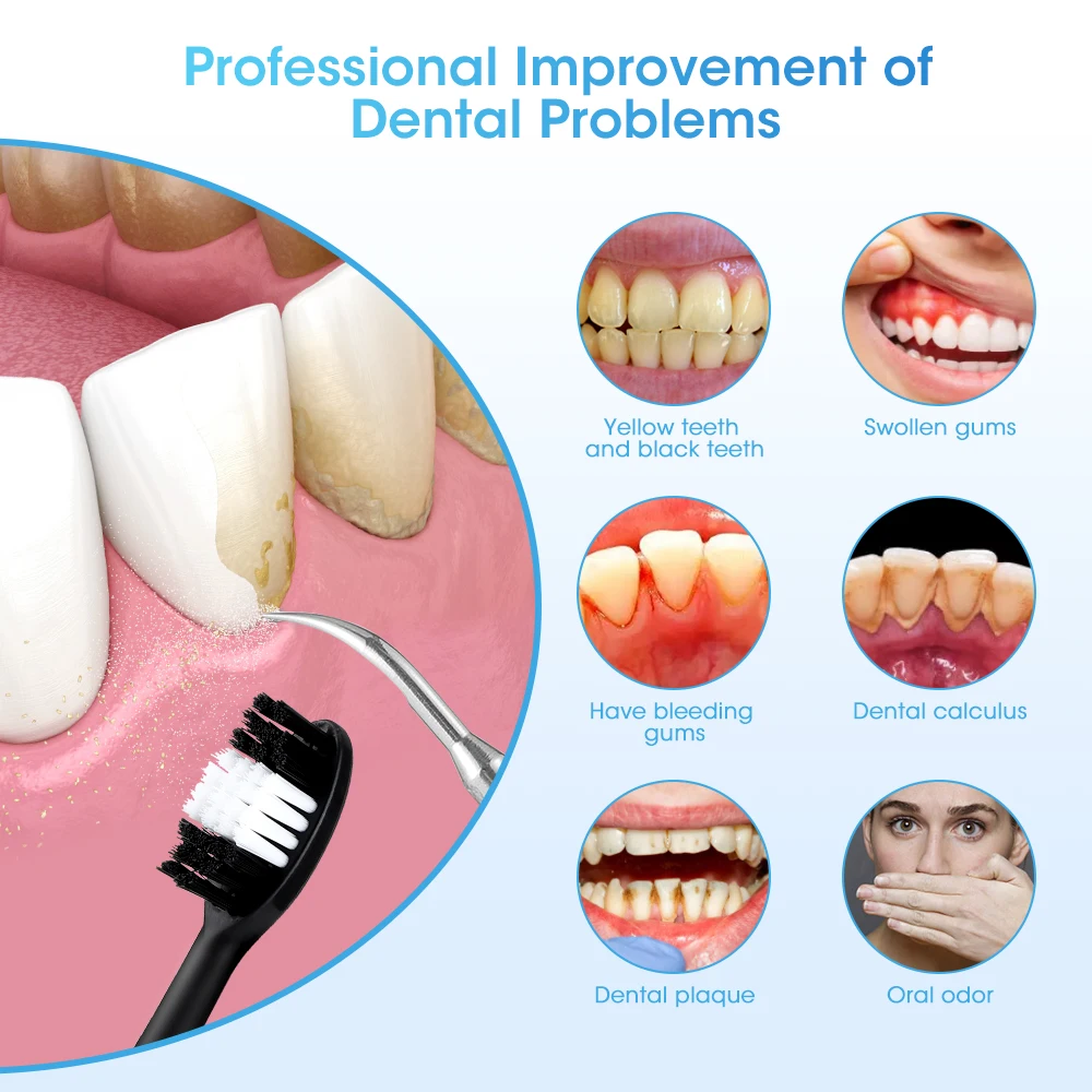 Electric Teeth Whitening Dental Calculus Scaler Plaque Coffee Stain Tartar Removal High Frequency Sonic Toothbrush Teeth Cleaner thumbnail 5