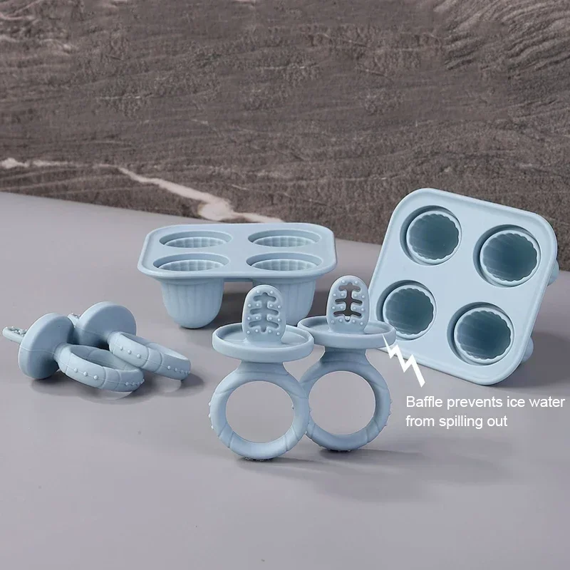 5PCS Baby Fruit and Vegetable Teether BPA Free Silicone Hand Ring Food Supplement Squeezing Rabbit Shape Bite Feeding Tableware thumbnail 2