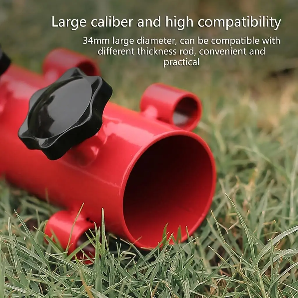 Camping Tent Rod Holders Reinforced Windproof Awning Rod Holder,Portable Tent Fixed Tube Pole Stand for Camping Fishing Hiking thumbnail 4