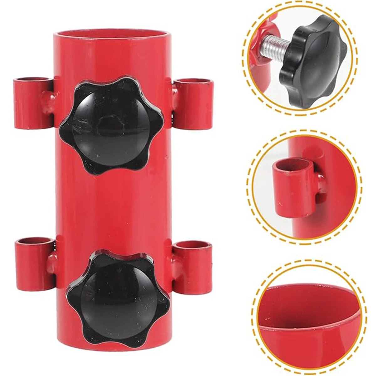 Camping Tent Rod Holders Reinforced Windproof Awning Rod Holder,Portable Tent Fixed Tube Pole Stand for Camping Fishing Hiking thumbnail 6
