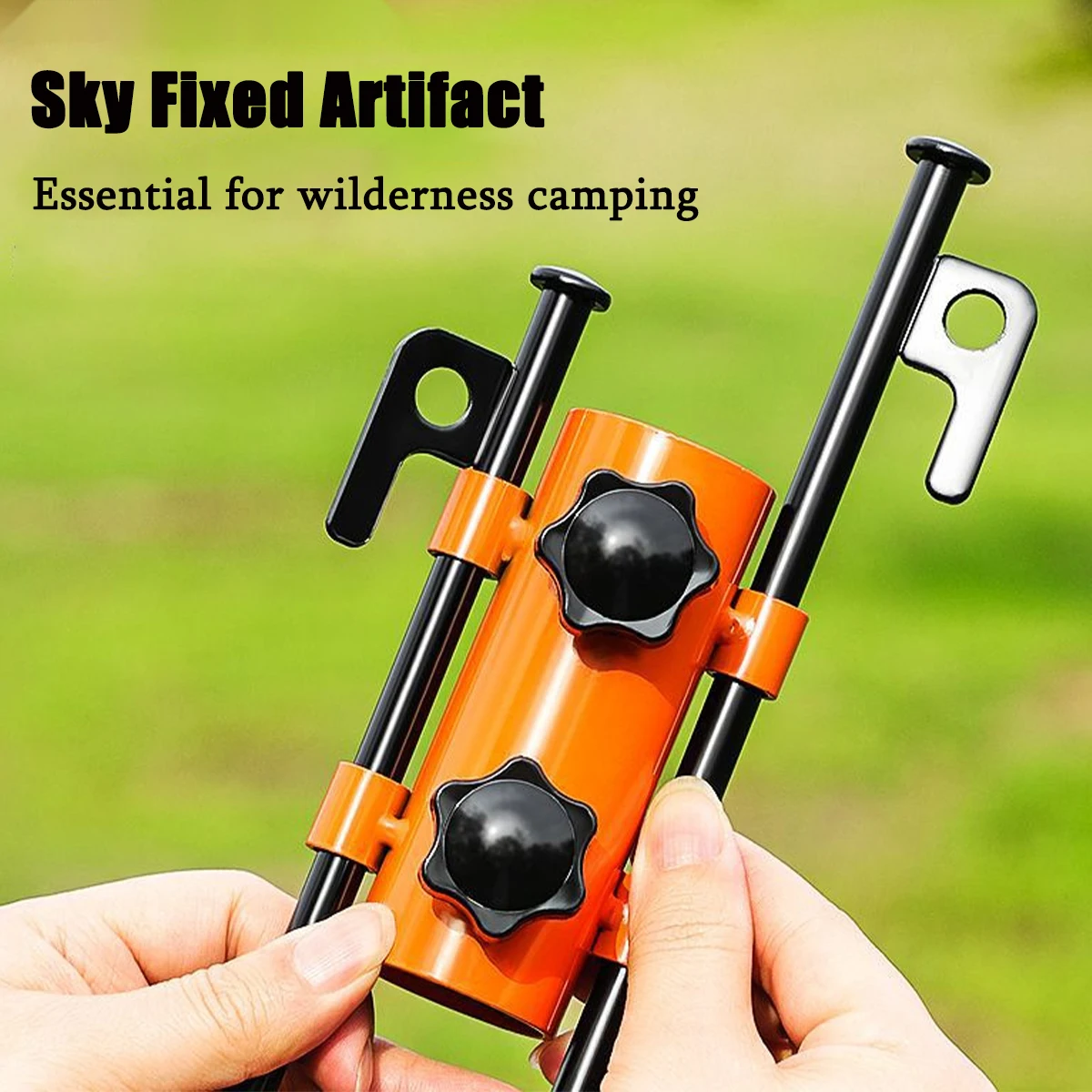 Camping Tent Rod Holders Reinforced Windproof Awning Rod Holder,Portable Tent Fixed Tube Pole Stand for Camping Fishing Hiking