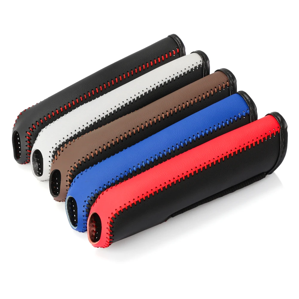 PU Leather Car Handbrake Cover Set - Protective Gloves for Your Car Interior thumbnail 3