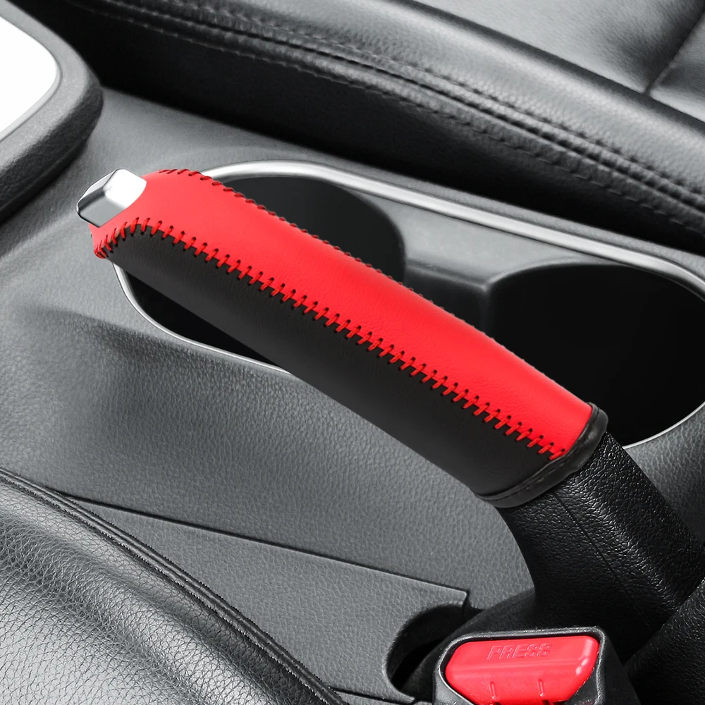 1pc PU Leather Hand Brake Cover For Honda City, For Civic, For CRV, For BRV, For HRV, For Jazz Or For Accord thumbnail 3