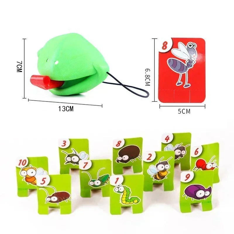 Frog Mask Wagging Tongue Lick Cards Board Games for Children Family Party Toys Antistress Funny Desktop Puzzle Game Toys thumbnail 5