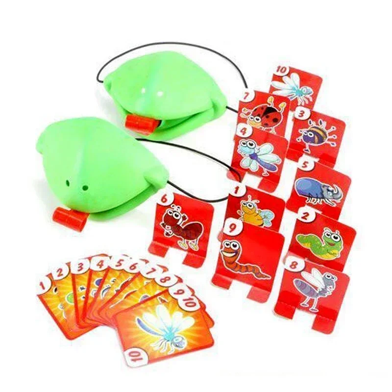 Frog Mask Wagging Tongue Lick Cards Board Games for Children Family Party Toys Antistress Funny Desktop Puzzle Game Toys thumbnail 6