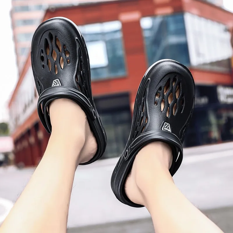 Male Slippers EVA Outdoor Vacation Simple Sandals Indoor Anti-slip Waterproof Clogs Off White Shose Summer Platform Shoes thumbnail 6