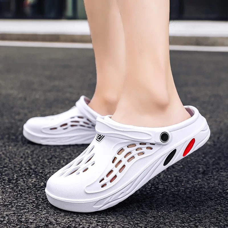 Male Slippers EVA Outdoor Vacation Simple Sandals Indoor Anti-slip Waterproof Clogs Off White Shose Summer Platform Shoes thumbnail 4