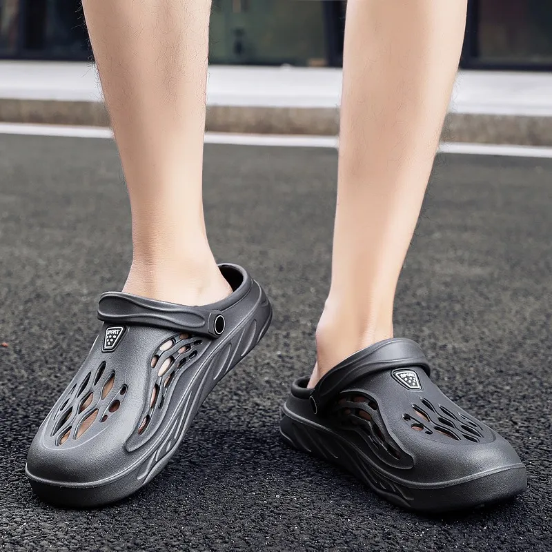 Male Slippers EVA Outdoor Vacation Simple Sandals Indoor Anti-slip Waterproof Clogs Off White Shose Summer Platform Shoes thumbnail 5