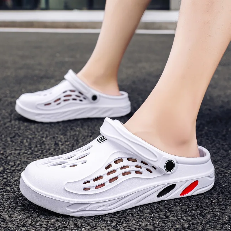 Male Slippers EVA Outdoor Vacation Simple Sandals Indoor Anti-slip Waterproof Clogs Off White Shose Summer Platform Shoes thumbnail 2