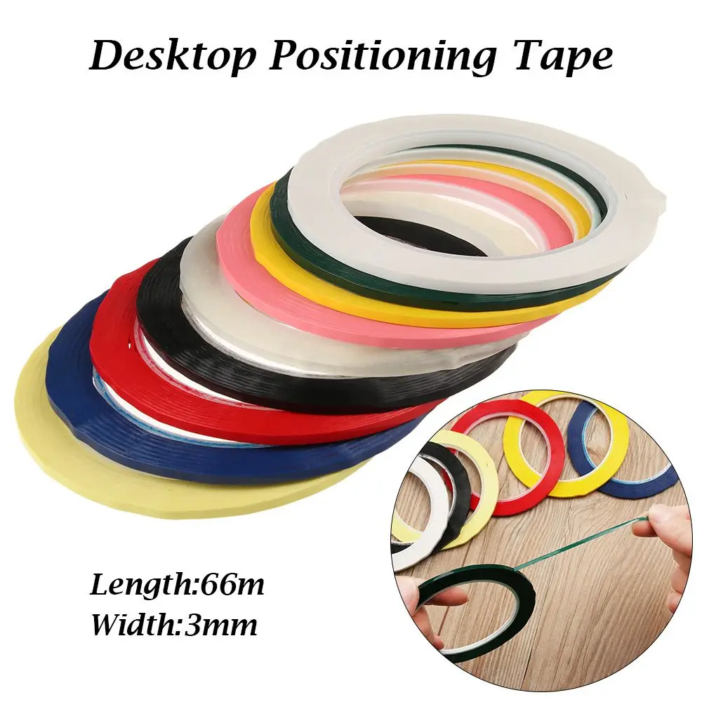1 Pcs Adhesive Multicolor 5S Office Supplies No Trace Marking Tape Desktop Positioning Tape Drawing Grid Whiteboard Warning Line thumbnail 3