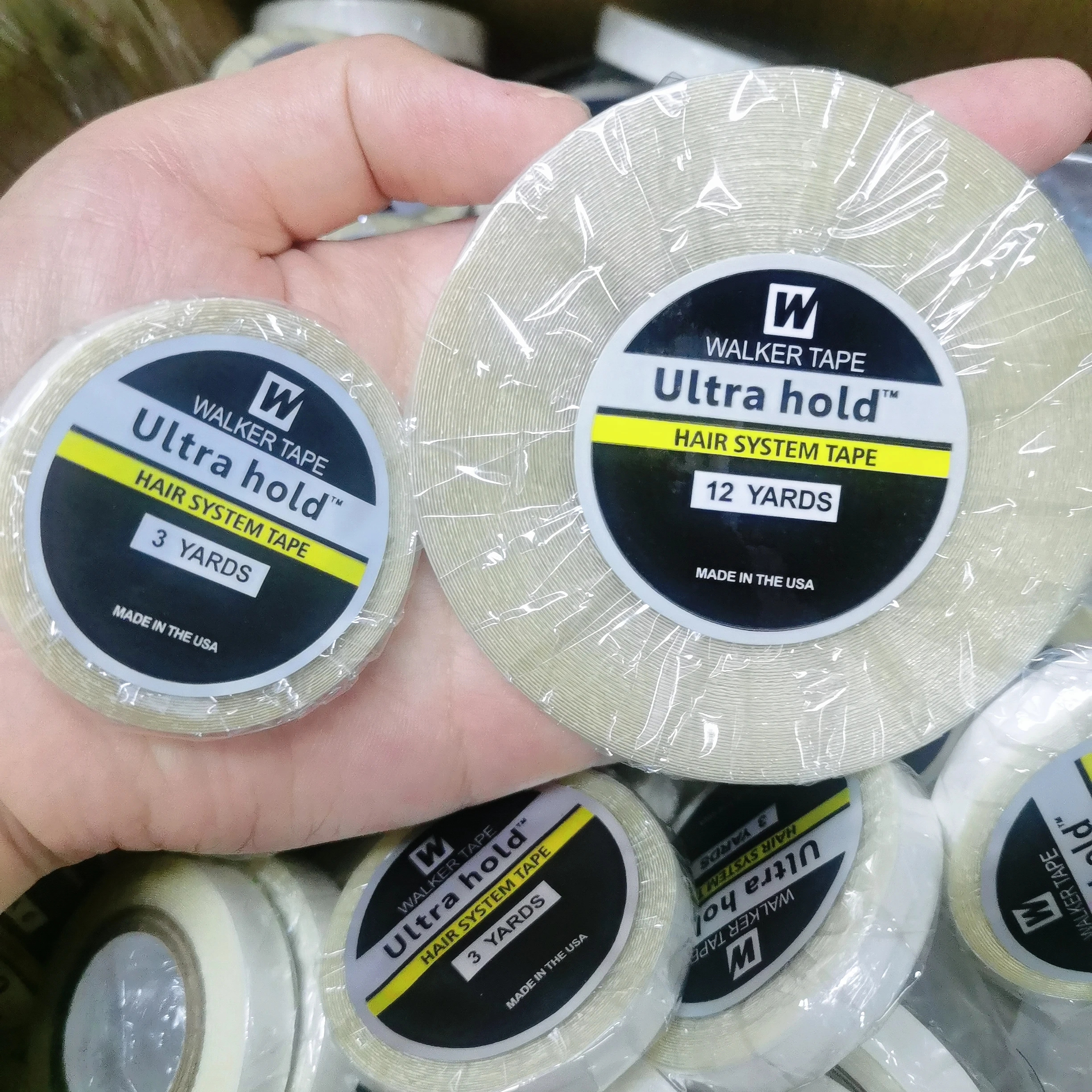Lace Wig tape glue for hair extensions Ultra Hold Adhesive Tape glue for 3Yards 12yards 36yards Wig Glue Hair Tape For Toupees thumbnail 3