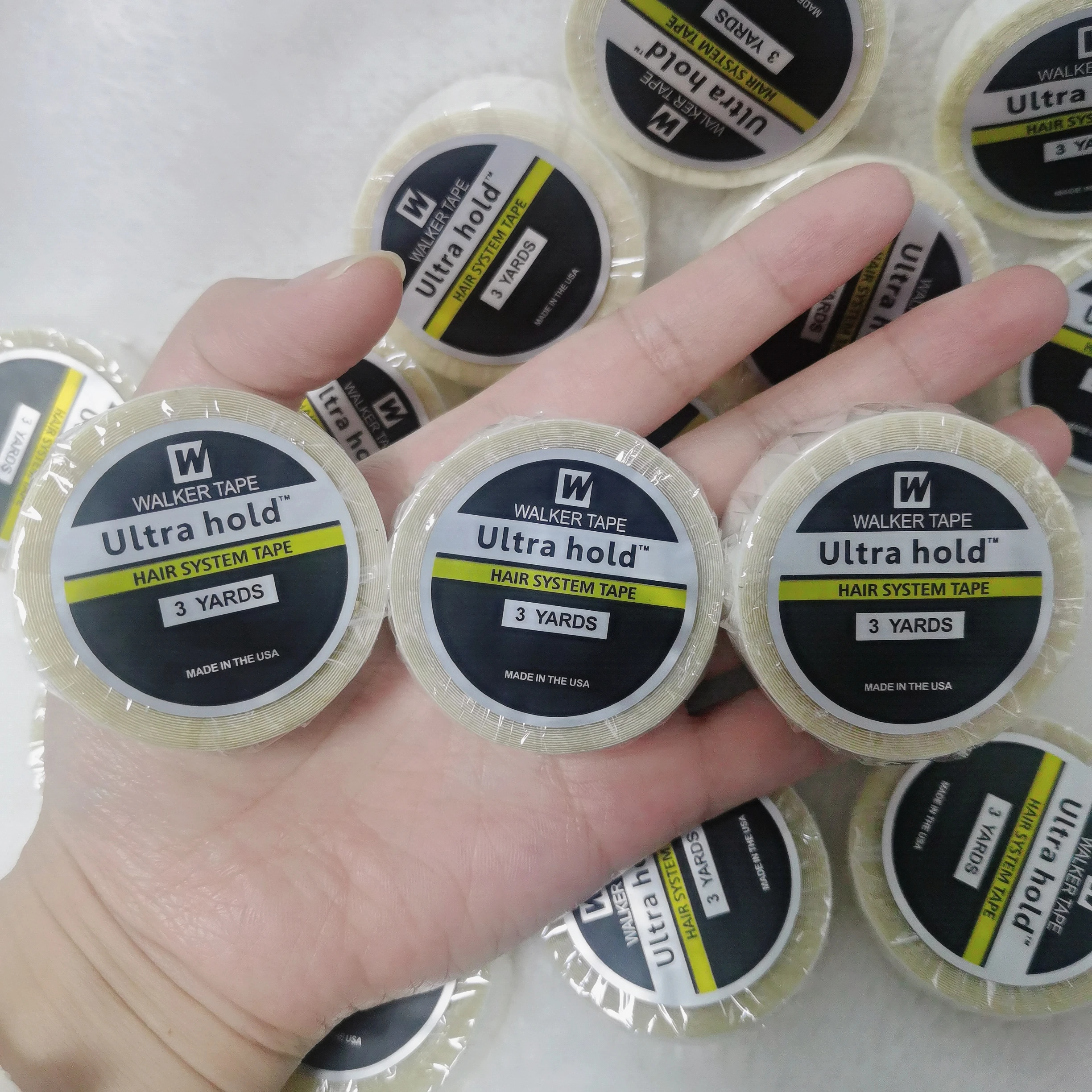 Lace Wig tape glue for hair extensions Ultra Hold Adhesive Tape glue for 3Yards 12yards 36yards Wig Glue Hair Tape For Toupees thumbnail 6
