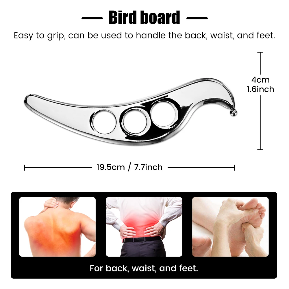 Fascial Tissue Gua Sha Tools Manual Muscles Massager Fibers Release Scraper Sports Fitness Muscle Relaxation Scraping Knife thumbnail 5
