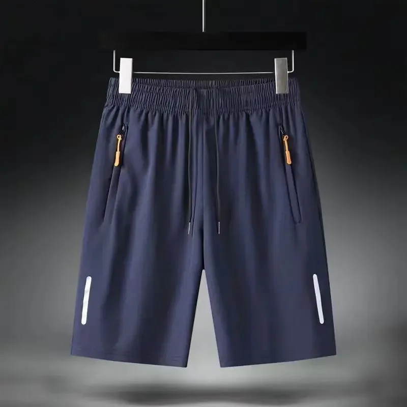 Summer Men Shorts Ice Silk Running Gym Sport Shorts Quick Dry Breathable Beach Short Pant Fitness Jogging Cool Casual Sportswear thumbnail 4