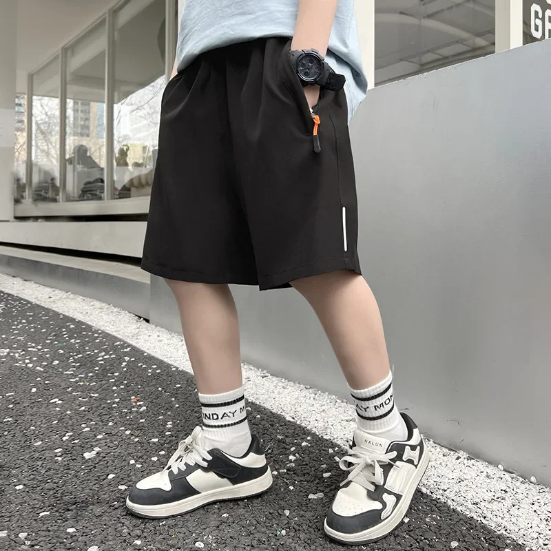 Summer Men Shorts Ice Silk Running Gym Sport Shorts Quick Dry Breathable Beach Short Pant Fitness Jogging Cool Casual Sportswear thumbnail 6