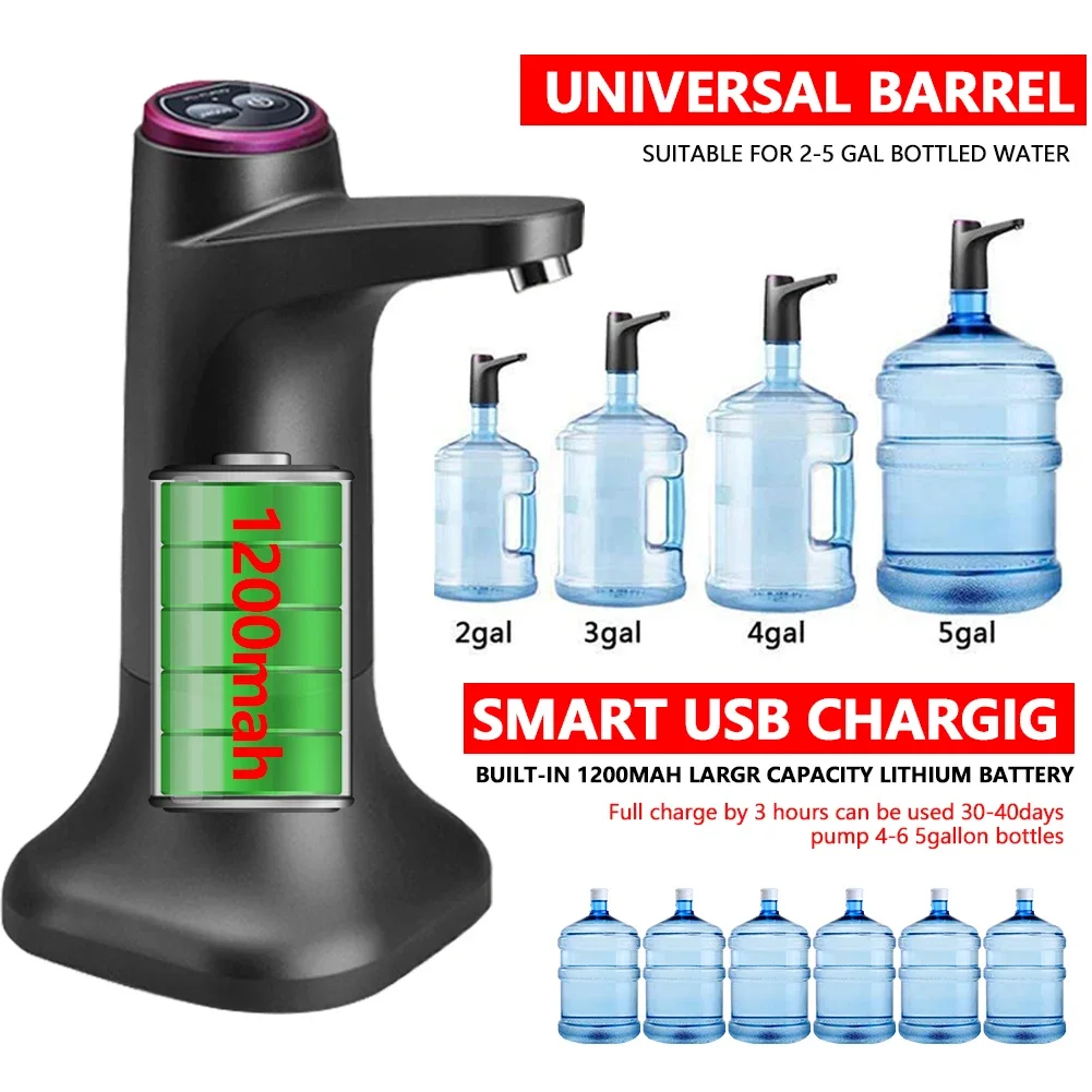 Smart Water Pump Water bottle Gallon Drinking Bottle Switch Water Treatment Appliances Automatic Electric Water Dispenser thumbnail 5