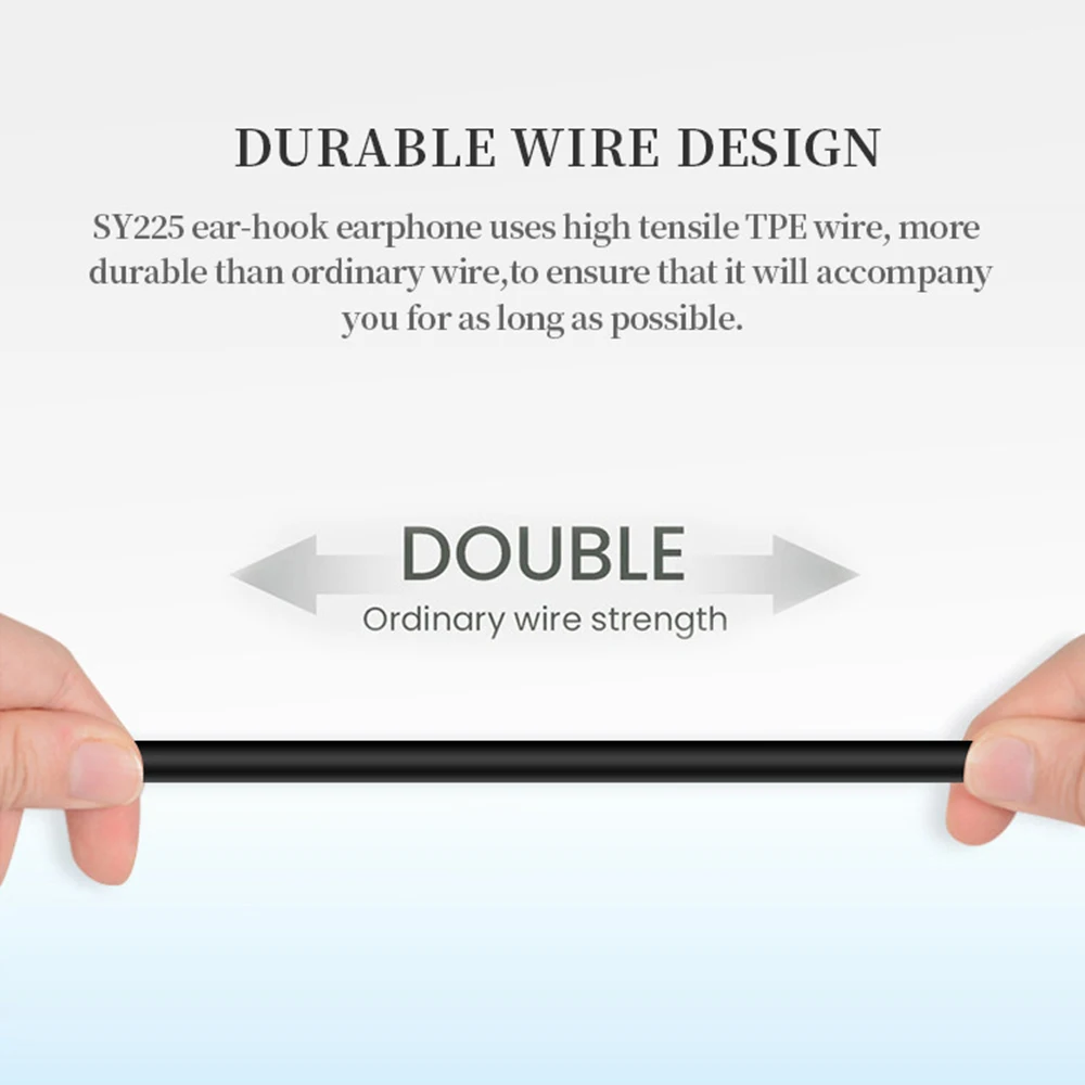 Earhook Wired Earphones Single Side Earphones Portable Headphone 3.5mm Interface Suitable For Phone PC No PTT Microphone thumbnail 3